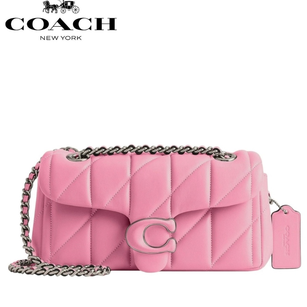 Coach Pink Quilted Crossbody Bag